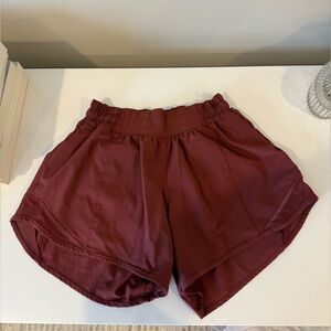 Lululemon Maroon Hotty Hot Shorts